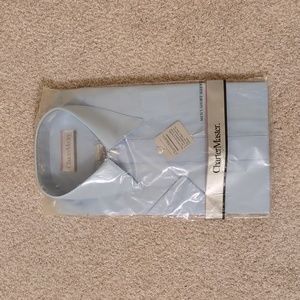 CharterMaster Blue Short Sleeve Shirt - 14.5